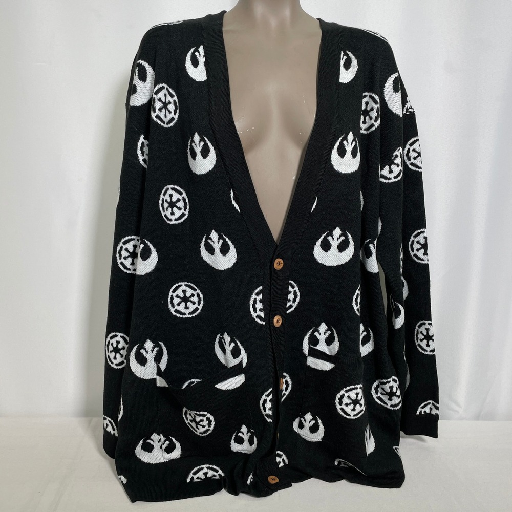 Star Wars Her Universe Black Rebel Empire Knit Cardigan Sweater Women's 3X - Picture 6 of 11